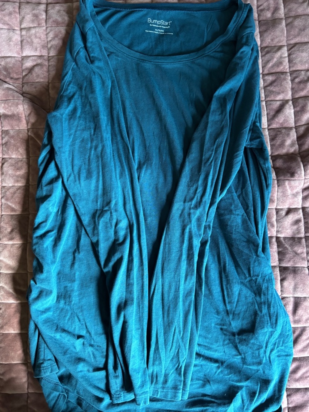 BumpStart Teal Maternity Long Sleeve